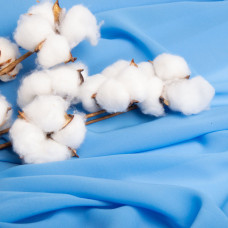 Тканина плательна шифон Sheila блакитний