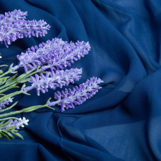 Тканина плательна шифон Sheila синій