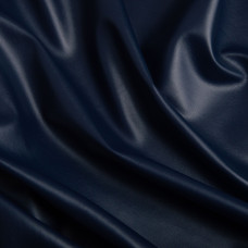 Тканина штучна шкіра на флісі синій