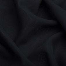Тканина шифон Мульті 80 гр/м2 150 см напівпрозора, легка, повітряна для суконь, блузок та аксесуарів чорна