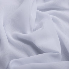 Тканина шифон Мульті 80 гр/м2 150 см напівпрозора, легка, повітряна для суконь, блузок та аксесуарів білий