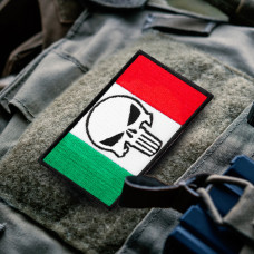 Набір шевронів 2 шт з липучкою Череп Карателя Punisher Прапор Мексики 5х8 см вишитий патч нашивка Мексика