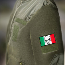 Набір шевронів 2 шт з липучкою Череп Карателя Punisher Прапор Мексики 5х8 см вишитий патч нашивка Мексика