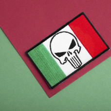 Набір шевронів 2 шт з липучкою Череп Карателя Punisher Прапор Мексики 5х8 см вишитий патч нашивка Мексика