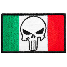 Набір шевронів 2 шт з липучкою Череп Карателя Punisher Прапор Мексики 5х8 см вишитий патч нашивка Мексика