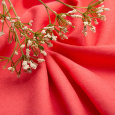 Тканина Льон однотонний Арія V-1738 корал