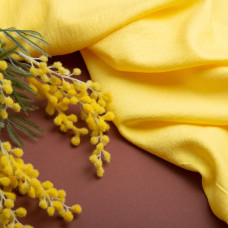 Тканина Льон однотонний Арія V-1540 жовтий