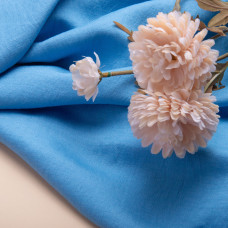 Тканина Льон однотонний Арія V-1109 т.блакитний