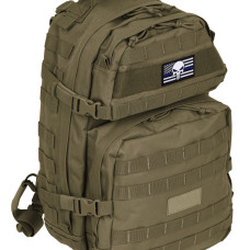 Набір шевронів 2 шт. з липучкою Череп Карателя Прапор США поліцейського 5х8 см патч нашивка шеврон Punisher