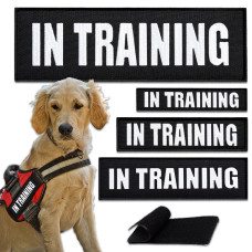 Набір шевронів 4 шт з липучкою In Training для службових собак, кінологів, кінологічна служба, нашивка шеврон патч