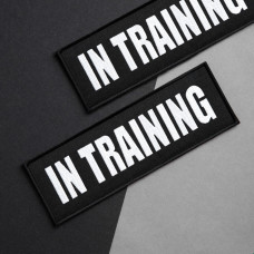 Набір шевронів 4 шт з липучкою In Training для службових собак, кінологів, кінологічна служба, нашивка шеврон патч
