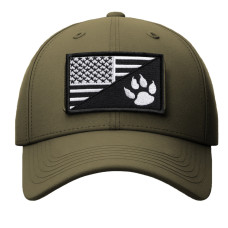 Набір шевронів 2 шт з липучкою Прапор США та лапка для службових собак, K-9, кінологів, кінологічна служба