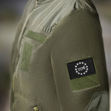 Набір шевронів 2 шт США 1776 Патріот USA 1776 Patriot тактична військова вишита аплікація нашивка з липучкою