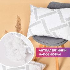 Набір подушок 2 шт 50x70 Elegantly IDEIA подушка з блискавкою, штучний пух, м'яка подушка