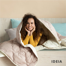 Ковдра вовняна Woolly 140х210 см IDEIA 400 г/м2 зимова, тепла, натуральна, овеча вовна