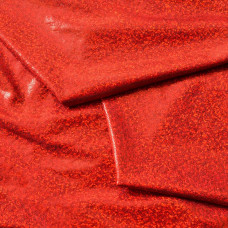 Тканина трикотаж Лазер голограмма дріб червоний