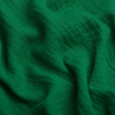 Тканина бавовняна платтяна Муслін 135 см, 125 г/м² для суконь, блузок, спідниць, халатів, костюмів зелена