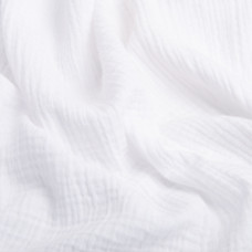 Тканина бавовняна платтяна Муслін 135 см, 125 г/м² для суконь, блузок, спідниць, халатів, костюмів біла