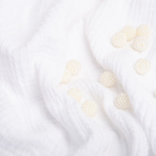 Тканина бавовняна платтяна Муслін 135 см, 125 г/м² для суконь, блузок, спідниць, халатів, костюмів біла