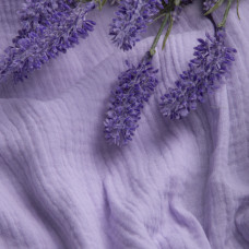 Тканина бавовняна платтяна Муслін 135 см, 125 г/м² для суконь, блузок, спідниць, халатів, костюмів св/бузок