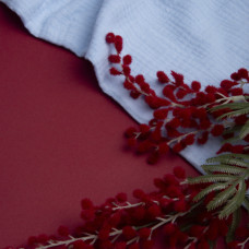 Тканина бавовняна платтяна Муслін 135 см, 125 г/м² для суконь, блузок, спідниць, халатів, костюмів блакитна