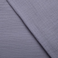 Тканина бавовняна платтяна Муслін 135 см, 125 г/м² для суконь, блузок, спідниць, халатів, костюмів сiра