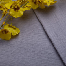 Тканина бавовняна платтяна Муслін 135 см, 125 г/м² для суконь, блузок, спідниць, халатів, костюмів сiра