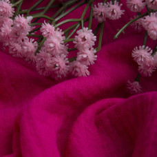 Тканина бавовняна платтяна Муслін 135 см, 125 г/м² для суконь, блузок, спідниць, халатів, костюмів малина