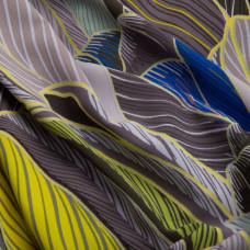 Тканина для одягу плательна Super soft 65 г/м2, легка, ніжна, поліестер перо синє