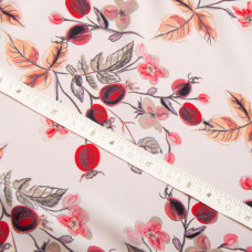 Тканина для одягу плательна Super soft 65 г/м2, легка, ніжна, поліестр шипшина молоко