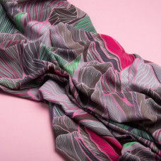 Тканина для одягу плательна Super soft 65 г/м2, легка, ніжна, поліестер перо рожеве