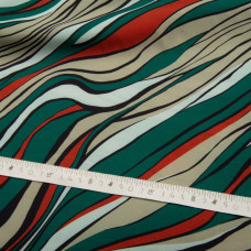 Тканина для одягу плательна Super soft 65 г/м2, легка, ніжна, поліестр вітраж олива