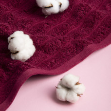 Набір рушників 4 шт махрових 50х80 Хвиля щільність 450 г/м2 бавовна