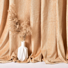 Тканина портьєрна однотонна Гобелен Фарба V-3051 абрикос