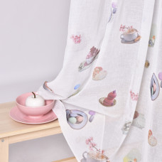 Тканина тюль набивна Макарунс V-01