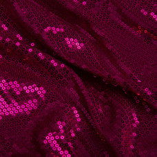 Трикотаж паєтка 228 г/м2, блискуча, блискуча тканина для вечірнього одягу малина