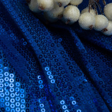 Трикотаж паєтка 228 г/м2, блискуча, блискуча тканина для вечірнього одягу електрик