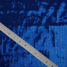 Трикотаж паєтка 228 г/м2, блискуча, блискуча тканина для вечірнього одягу електрик