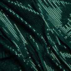 Трикотаж паєтка 228 г/м2, блискуча, блискуча тканина для вечірнього одягу т/зелена