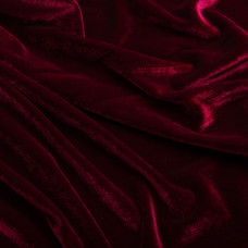 Тканина костюмна оксамитова, оксамитова тканина, плательна стрейчева 300 г/м2 бордо
