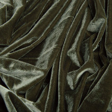 Тканина костюмна оксамитова, оксамитова тканина плютельова стрейчева 300 г/м2 малахіт