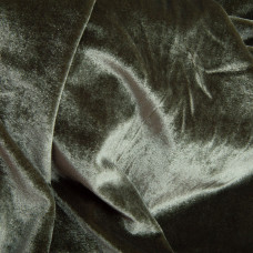 Тканина костюмна оксамитова, оксамитова тканина плютельова стрейчева 300 г/м2 малахіт