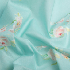 Тканина Батист Гранд Роуз, бавовна, натуральна тканина для одягу, бавовна м'ята