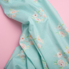 Тканина Батист Гранд Роуз, бавовна, натуральна тканина для одягу, бавовна м'ята