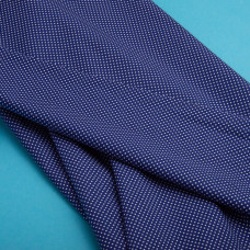 Тканина поплін, бавовна, натуральна тканина горошок синій