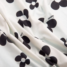 Тканина поплін, бавовна, натуральна тканина квітка молоко