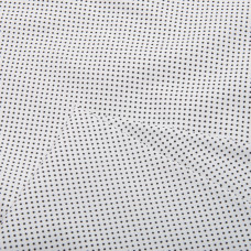 Тканина поплін, бавовна, натуральна тканина горошок біла