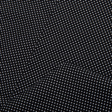 Тканина поплін, бавовна, натуральна тканина горошок чорна