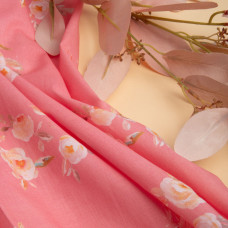 Тканина Батист Гранд Роуз, бавовна, натуральна тканина для одягу, бавовна рожева