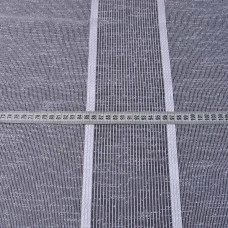 Тканина тюль набивна рогожка Sol V-101 біла